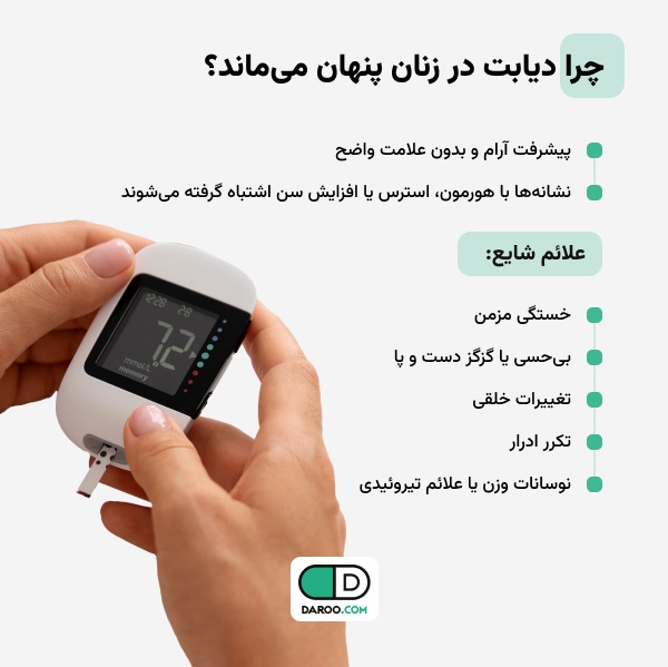 چرا دیابت در زنان پنهان میماند؟