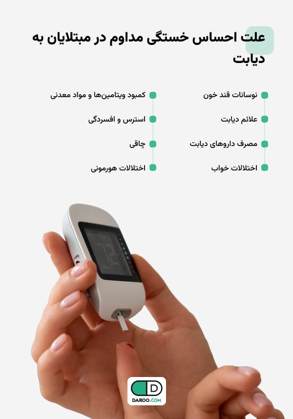 علت خستگی مداوم در افراد مبتلا به دیابت