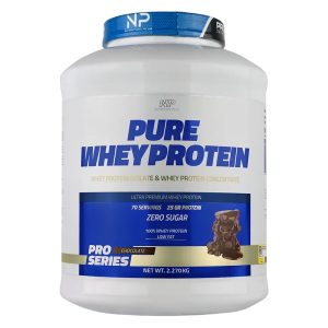 وی پروتئین نوتریشن پلاس پودر خوراکی با طعم شکلات 2270 گرم (ان پی)