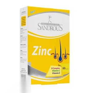 کپسول زینک + ویتامین کمپلکس B + ویتامین C + ویتامین E  سندروس 60 عددی داروسازی فرشته جویان ایران