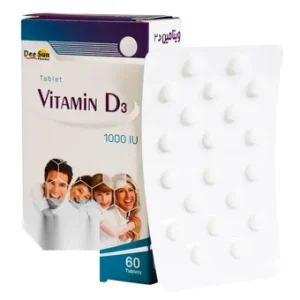 قرص ویتامین دی-3 1000 میلی گرم دی سان فارما بسته 60 عددی