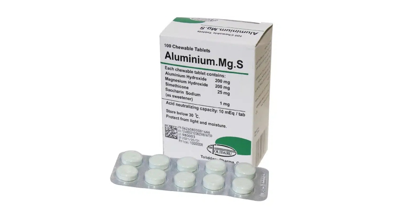 قرص شربت آلومینیوم ام جی اس