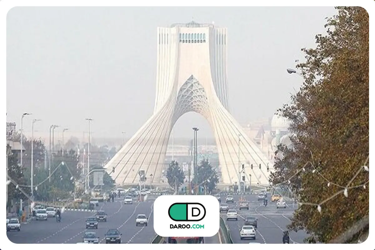 شاخص آلودگی هوای تهران امروز دوشنبه ۱۵ دی ۱۴۰۴